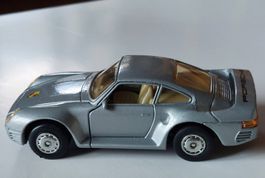 Porsche 959 Silber Modellauto Scale.1/36 Top Zustand