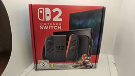 Nintendo Switch 2 Top-Zustand OVP & Skull & Co. NeoGrip