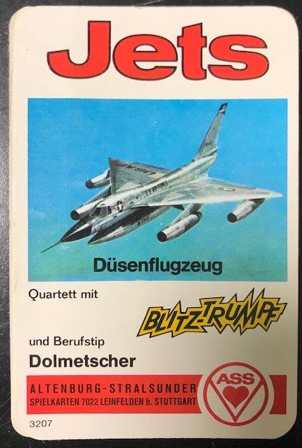 Giochi: Quartett Jets Düsenflugzeug Nr. 3207 – Usato da Zürich venduto da gigimai67