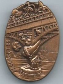 Basler Plaquettes & Badges: Fasnachtsplakette Basel, "Blaggedde" 1989 (Bronce) – D'occasion à Zürich par t24_de