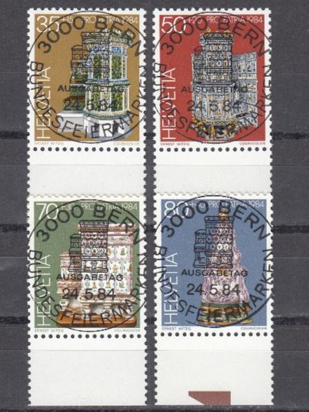 Tutti i francobolli: SBK B202 - B205 mit ET-Vollstempel – Usato da Bürglen TG venduto da StampGraf
