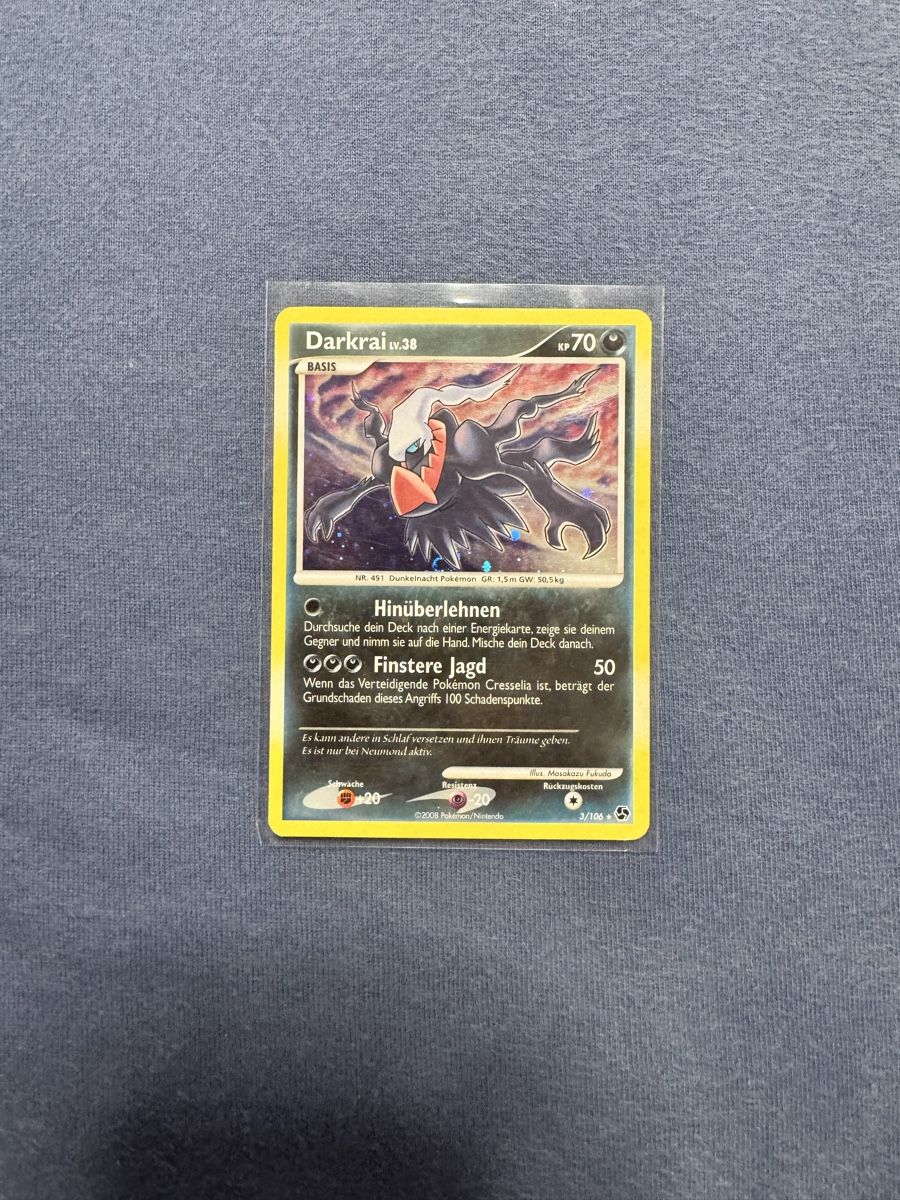 Pokémon Carte collezionabili: Darkrai lv.38 3/106 EX, DE – Usato da Ecublens  VD venduto da Goopecev