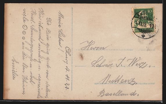 Cartes postales: Chur, Sekundar- und Handelsschule mit Um – D'occasion à Berlin par bartko-reher 1
