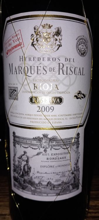 Marques de riscal clearance 2009