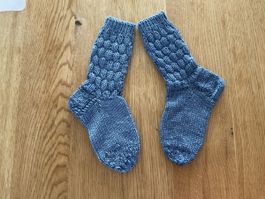 Handgestrickte Kinder-Socken Gr.26/27 Fusslänge ca.17cm
