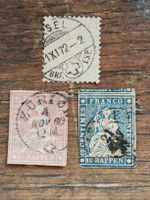 Lot Briefmarken sitzende Helvetia gestempelt 