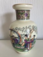 Vase chinoisVintage peint à la main avec décor de Geishas
