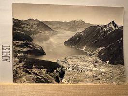 AK von Brunnen / Pilatus / Vierwaldstättersee