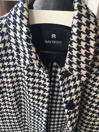 Baumwoll-Mantel von Navyboot Gr. 36 (neu) Hahnentrittmuster