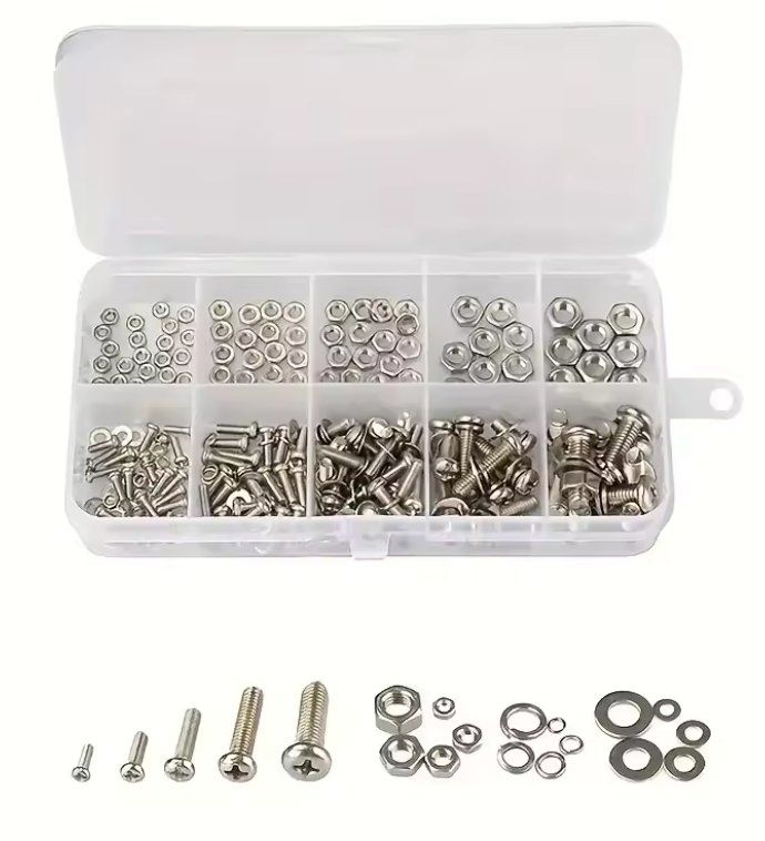 Kit bricolage: 320-teiliges Sortiment Schrauben, Muttern, U-Scheiben M2-M5 – Nuovo e nell'imballaggio originale da Illnau venduto da diy-shop