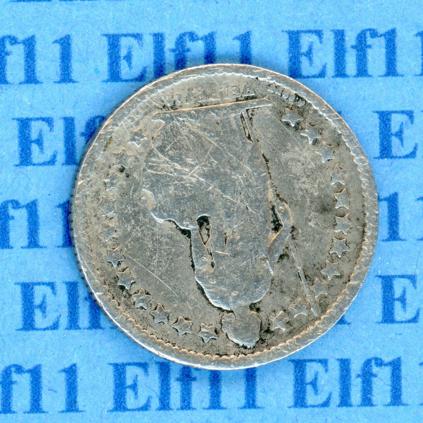 Tutti le monete: CHF___0.50 1878 -s 50 Rappen – Usato da Widnau venduto da Elf11 1