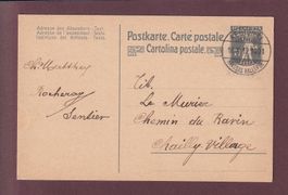Carte postale pré-affranchie TELL - 1919 REGIONAL