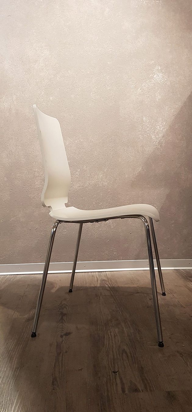 Stühle: Stuhl modern weiss Holz/Metall – Gebraucht aus Burgdorf von  2