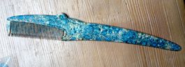 Peigne vintage plastique crocodile - alligator