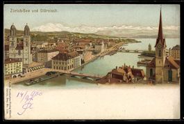 Litho Zürich, Zürichsee, Glärnisch