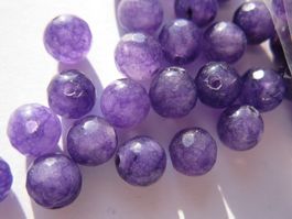 1 Strang Achat purple, 6mm facettiert