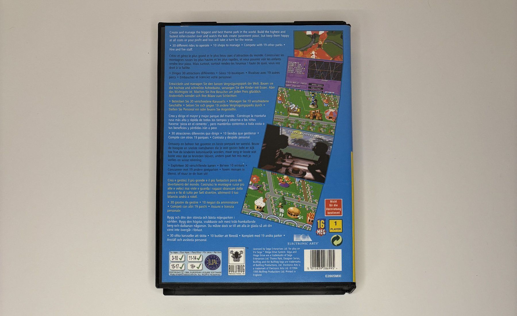 Sega Spiele: MD - Theme Park – Gebraucht aus Allschwil von Bullach 2