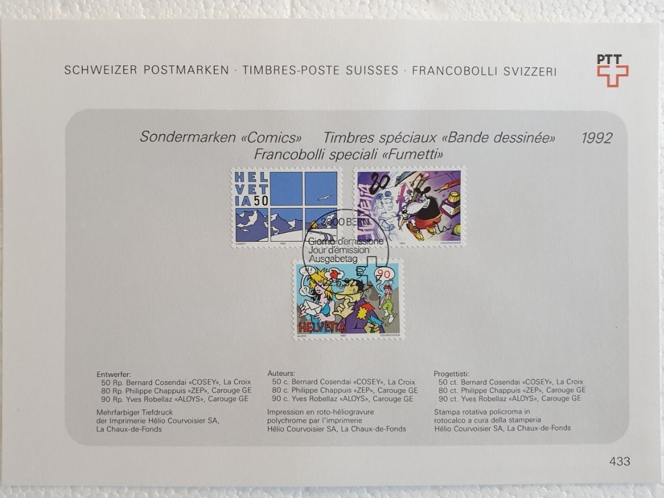 Tutti i francobolli: (904) «Comics» – Usato da Schwarzhäusern venduto da Inot3