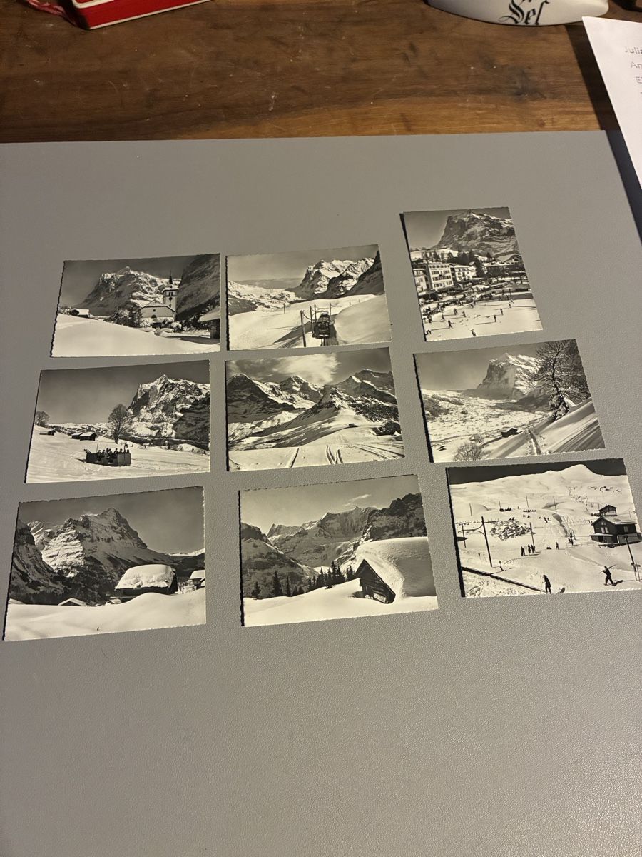Cartes postales: 9 Mini-Ansichtskarten Grindelwald Vintage – D'occasion à Schlossrued par sumoggu 1