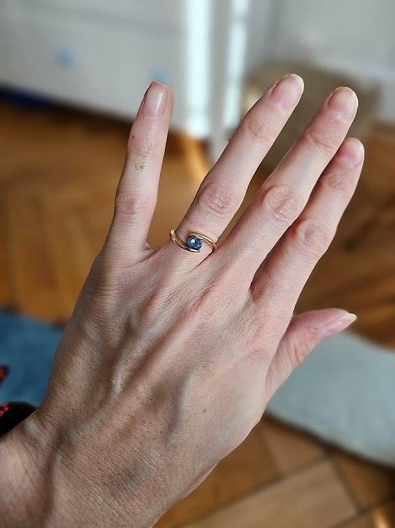 Anelli: Bague or 750 Saphir – Usato da Lausanne venduto da dcy_8mqx 1
