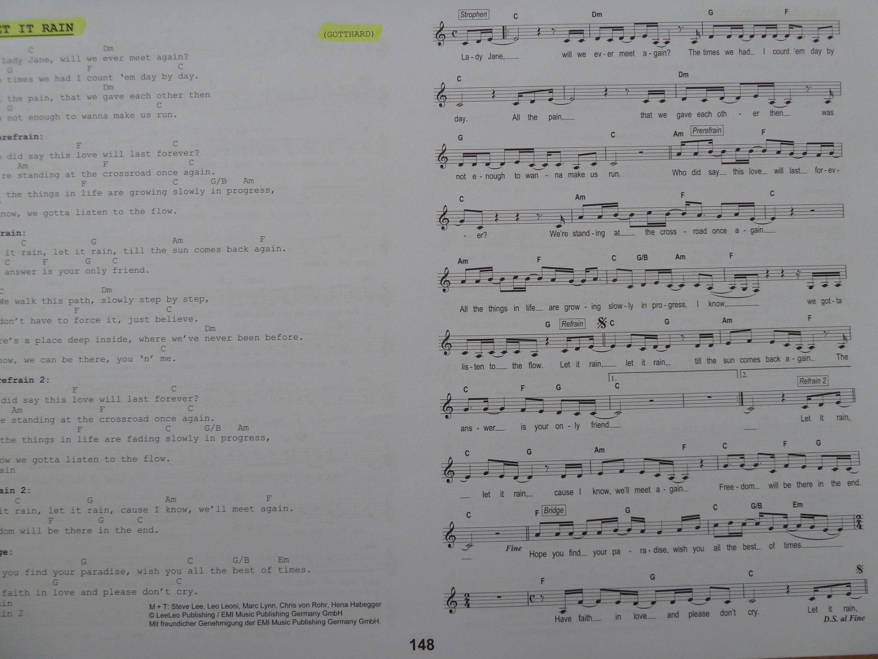 Bücher: MUSIK Noten  Das Ding – Gebraucht aus Basel von kapi5454 5