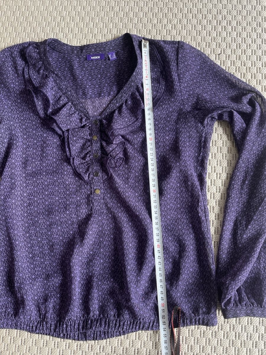Mexx Camicette: Lila Bluse mit Rüschen, Mexx, 36 – Usato da Solothurn venduto da Bobesch08 5