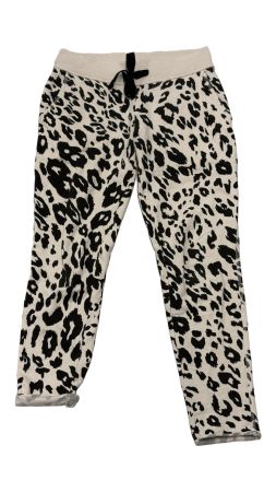 Juvia Joggpants creme schwarz Leo XS Trainerhose