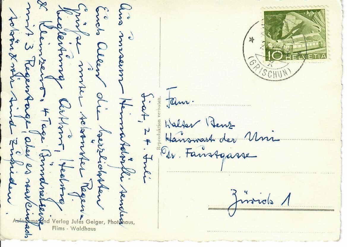 Cartoline postali: Seth - Siat GR – Usato da Hochdorf venduto da Ziegel-16 1