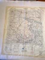 Carte sur tissu - Karkov Rostov - 1952