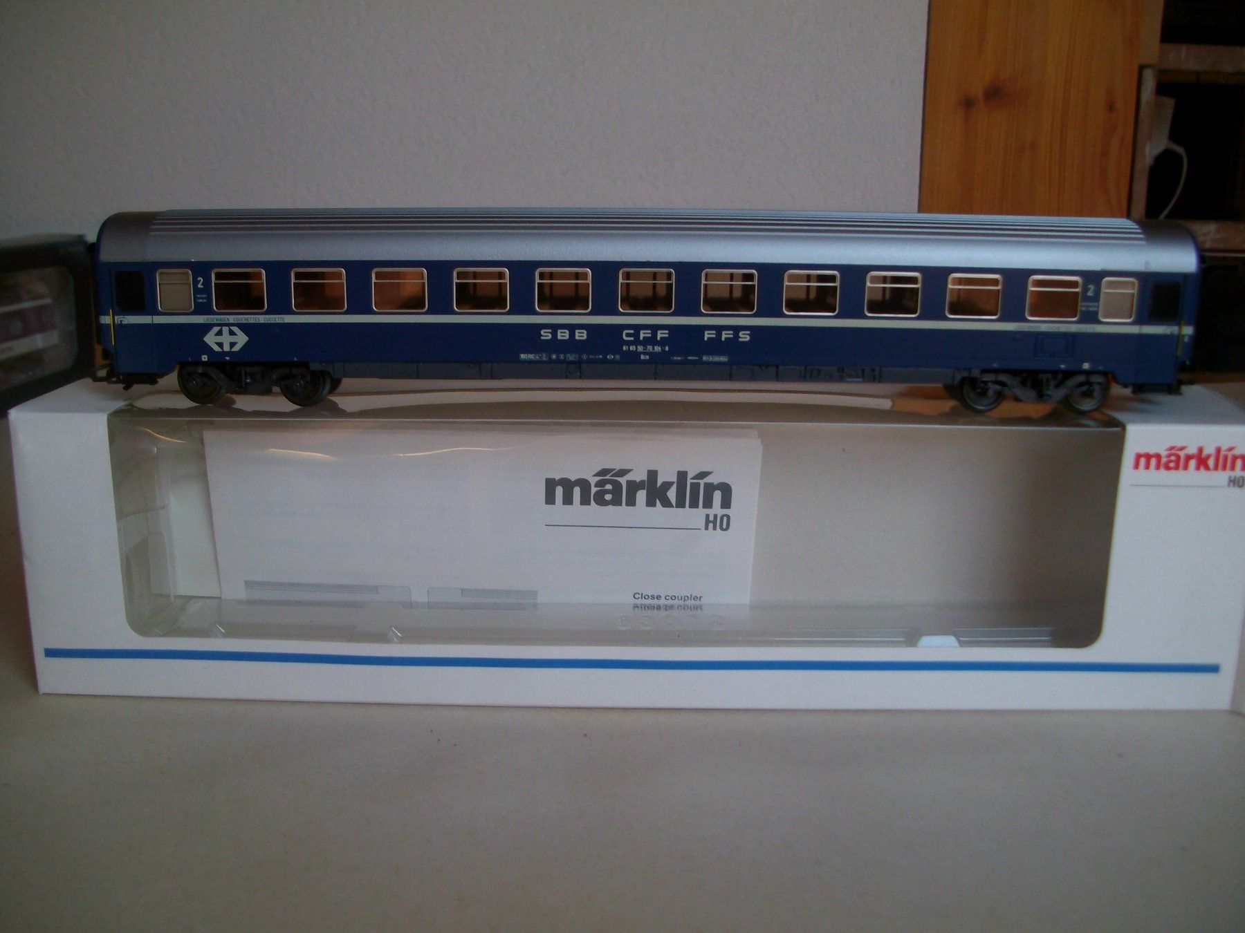 Märklin Modellini di ferrovie: SBB Liegewagen bzw. Couchette – Nuovo e nell'imballaggio originale da Basel venduto da Strohwitwer
