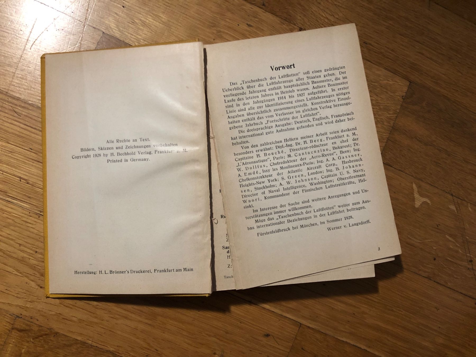 Bücher: Taschenbuch der Luftflotten 1928 – Gebraucht aus Mollis von ges_vlm6 1