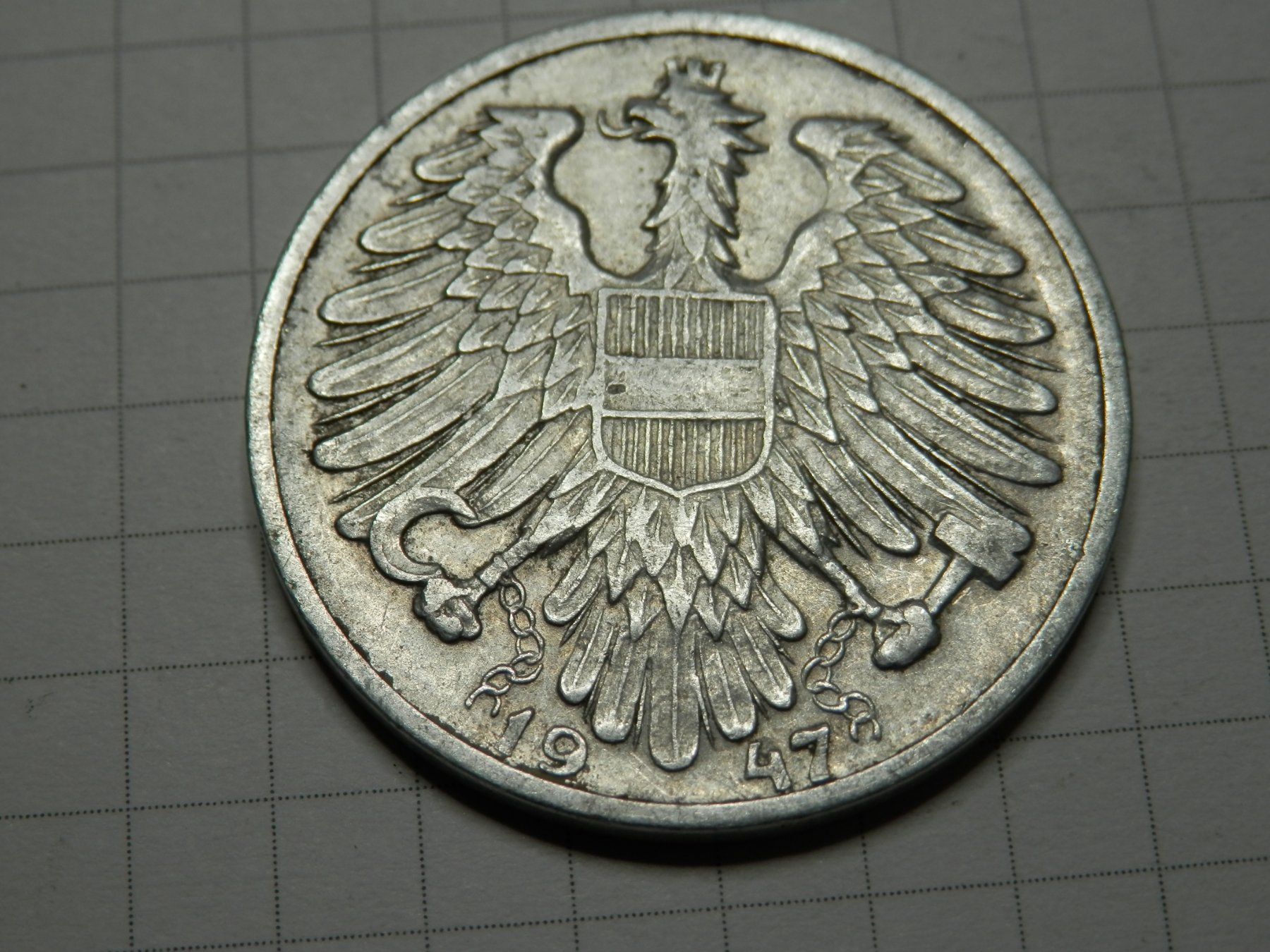 Alle Münzen: Österreich  1 Schilling, 1947 – Gebraucht aus Weiach von weiach81