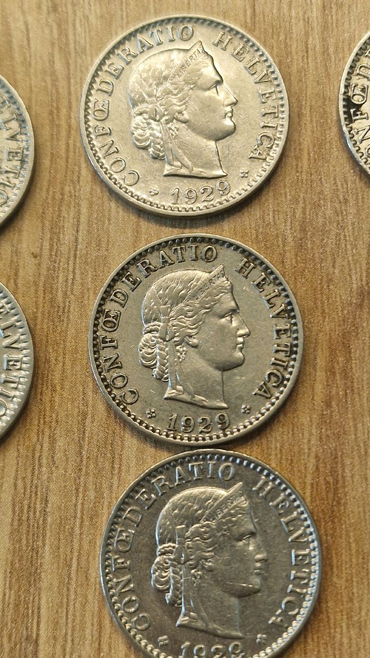 Tutti le monete: Lot 20 Rappen 1912-1945 – Usato da Chur venduto da Mckaktus 8