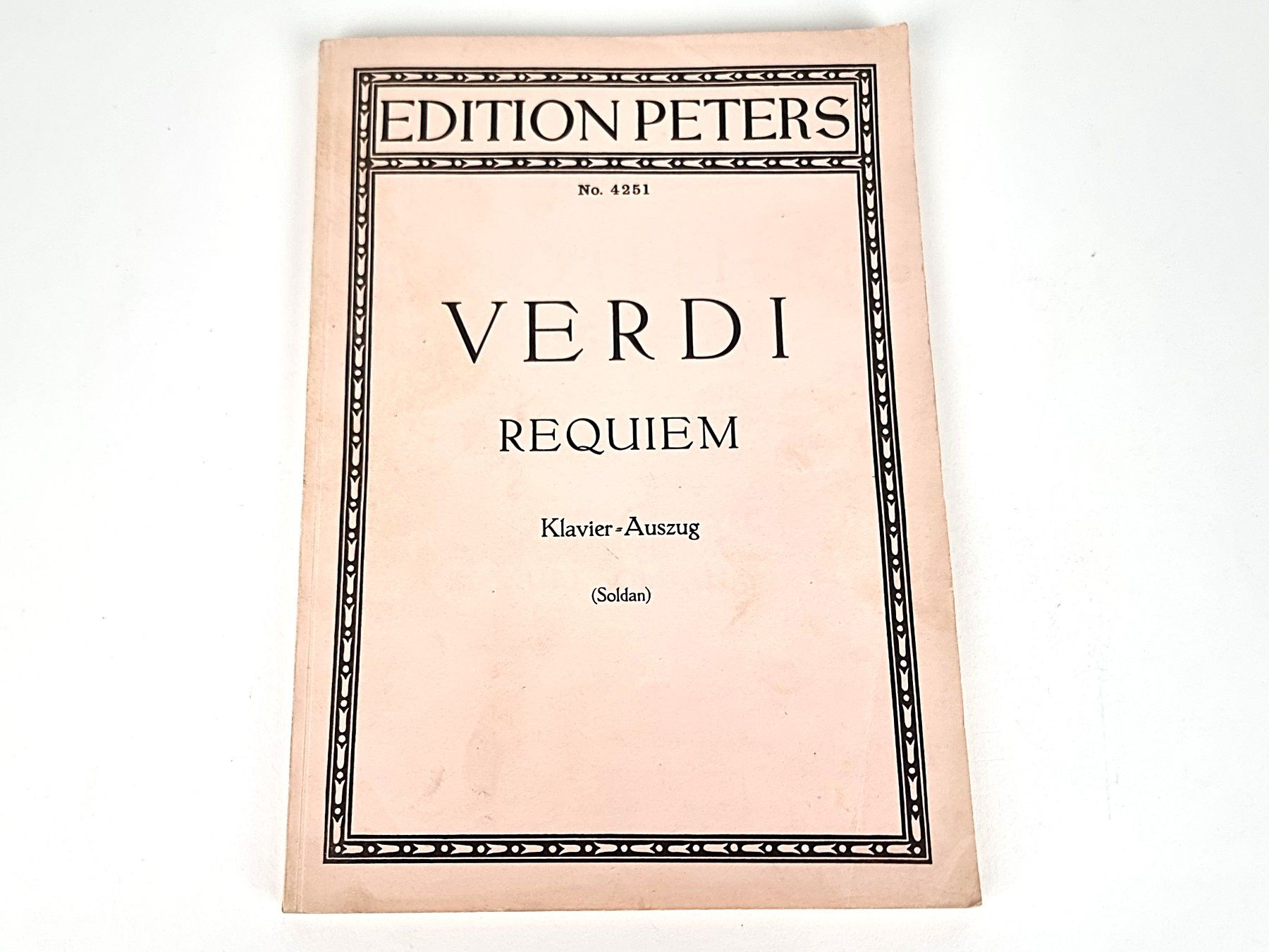 Libri: Notenbuch " Verdi Requiem" – Usato da Urtenen-Schönbühl venduto da Restwert_Schoenbuehl