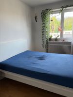 Weisses Doppelbett mit Lattenrost, Top Zustand!