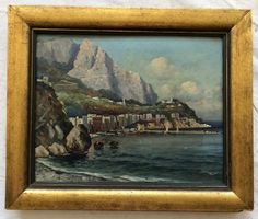 Altes Ölgemälde - Capri Marina Grande - Galerie Trama