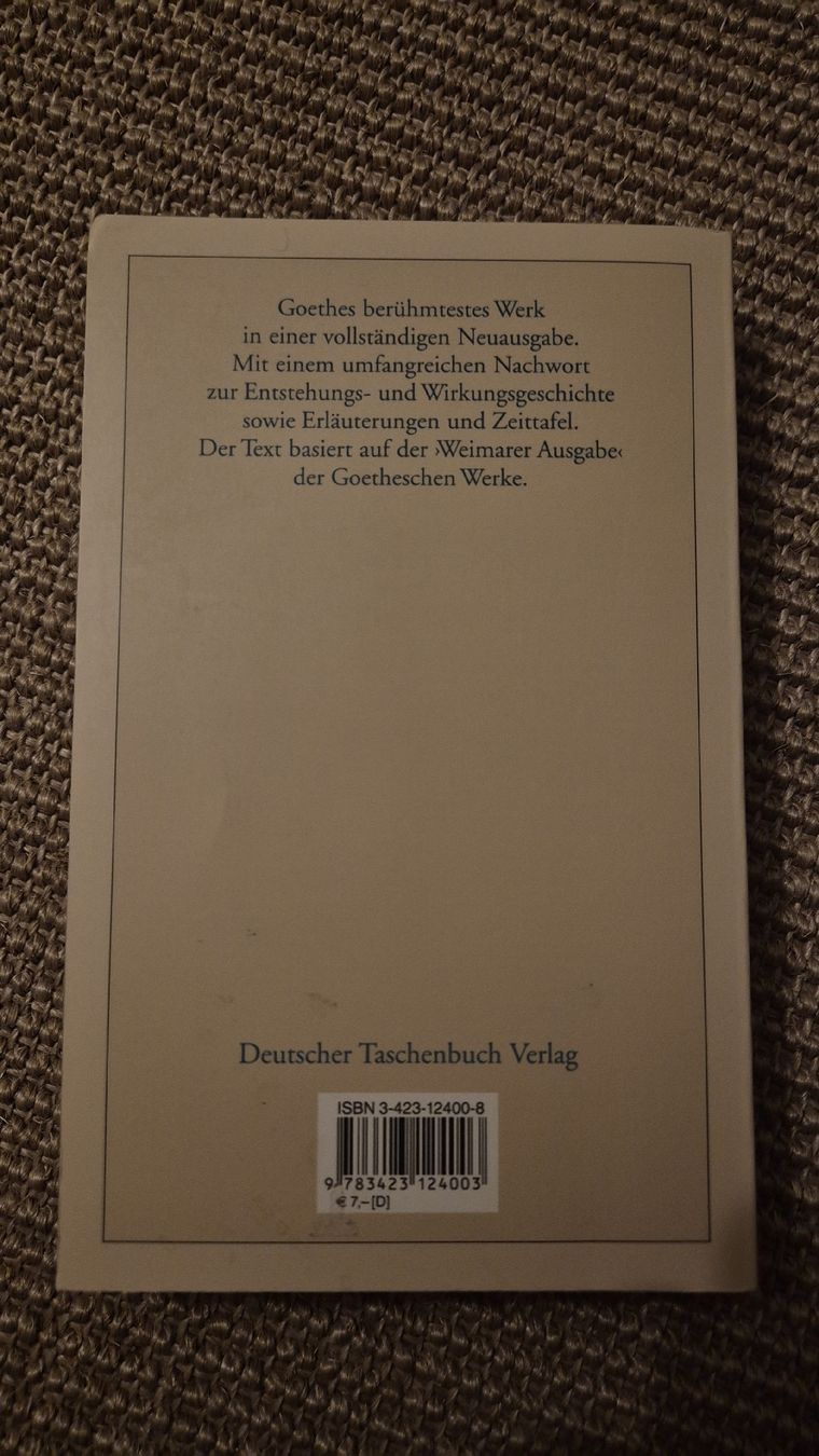 Libri: Göthe - Faust I & II – Usato da St. Gallen venduto da justmeeee 1