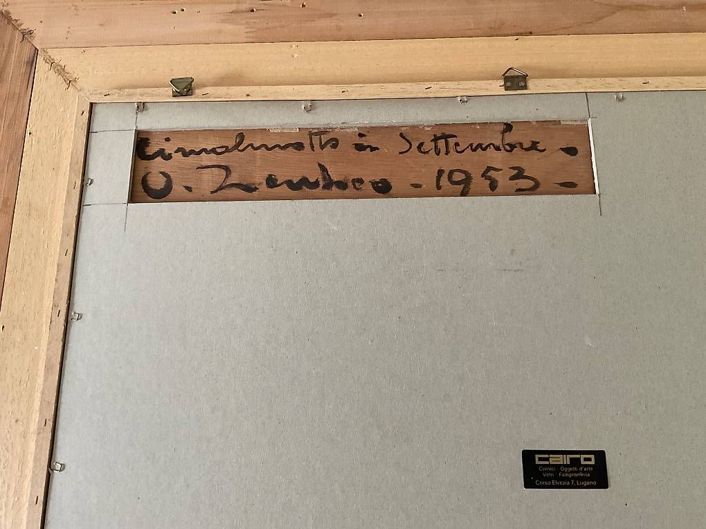 Dipinti: CIMALMOTTO IN SETTEMBRE UGO ZACCHEO – Usato da Gentilino venduto da besse1 2