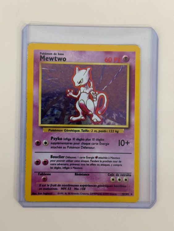 Pokémon Carte collezionabili: Carte Pokémon Mewtwo 10/102 Base Set 1st Ed Holo – Usato da Bursins venduto da Panda_19