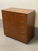 Vintage kommode/sideboard mit 5 schubladen und 1 schlüssel