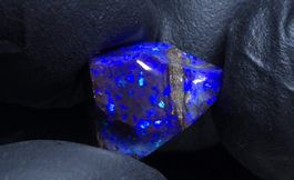 🔥5.33ct Boulder Opal Electric Blue Feuer Australien💙