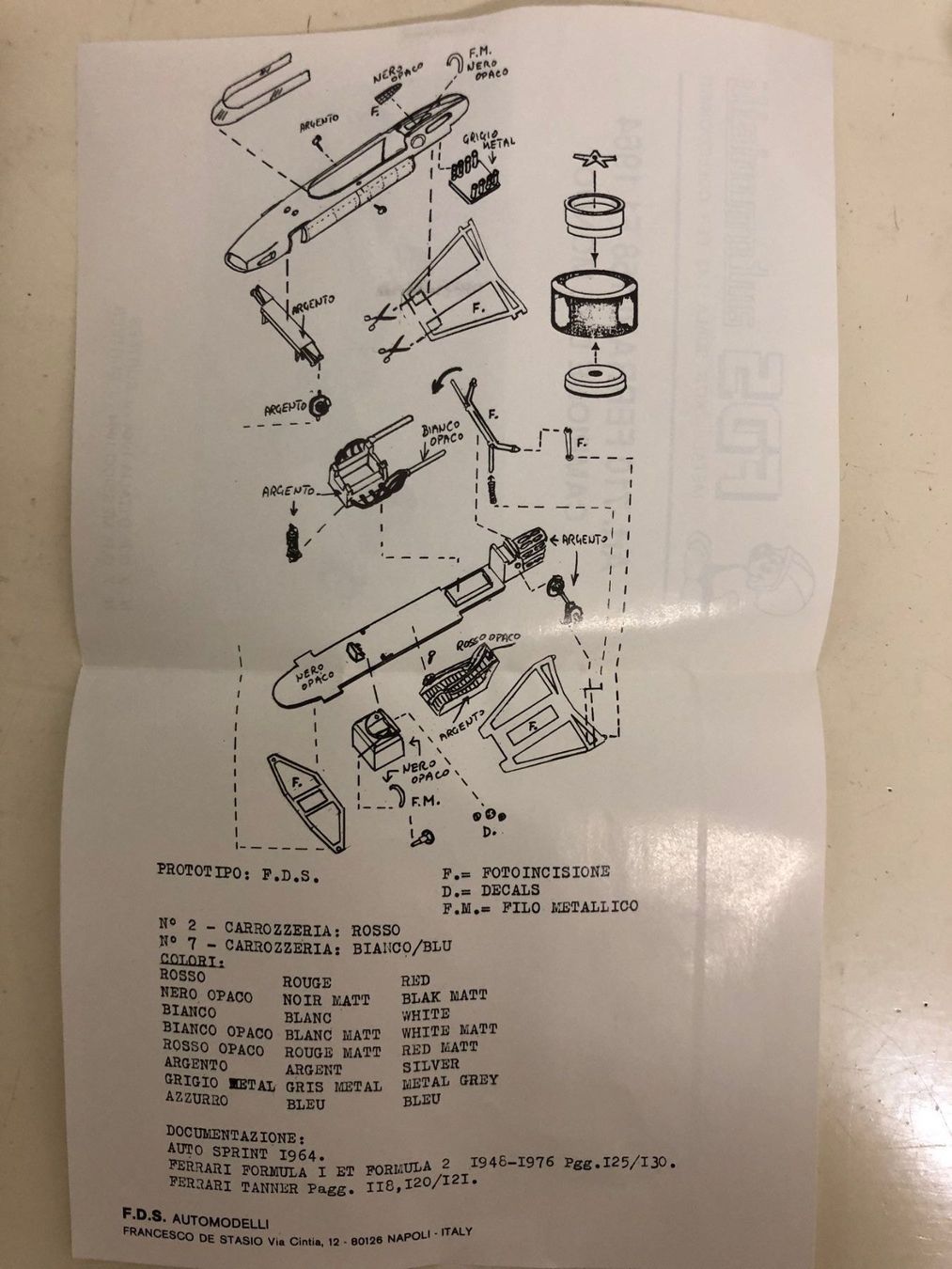 Ferrari Modellini d'auto: FDS-Kit Ferrari 1/43 – Nuovo (secondo la descrizione) da Muttenz venduto da Gucci2005 3