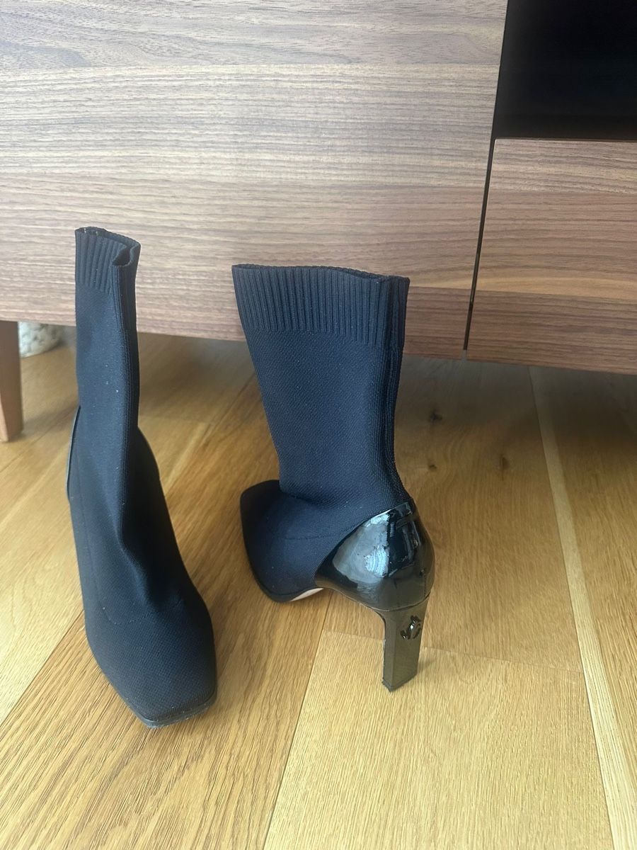 Jimmy Choo Scarpe da donna: Jimmy Choo sock boot black size 38.5 heel height 8cm – Usato da Rüschlikon venduto da bec_h6pp 1