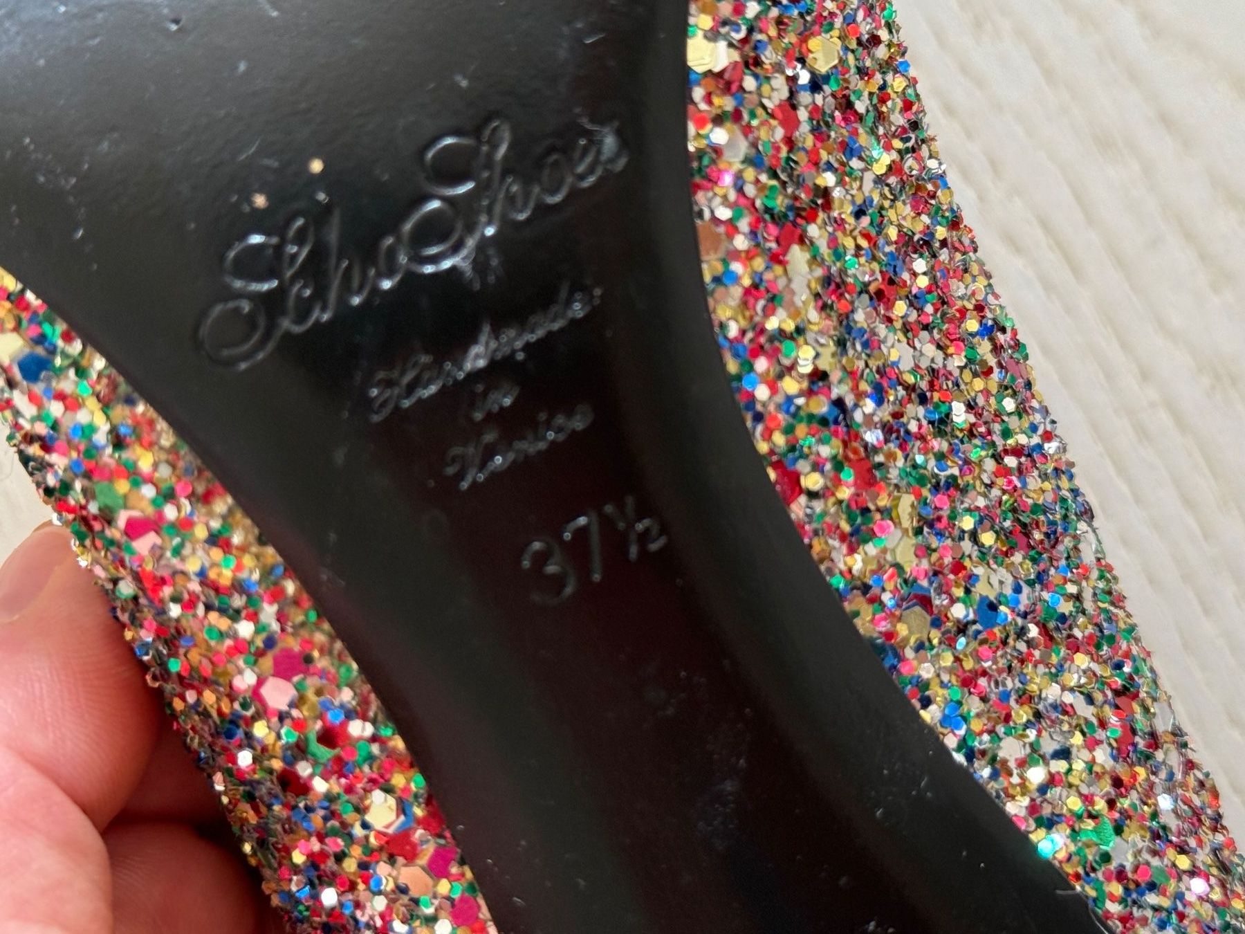 Scarpe da donna: SchoShoes Glitter High heels Gr 37.5 – Usato da Unterägeri venduto da Lerchemeerenge 4