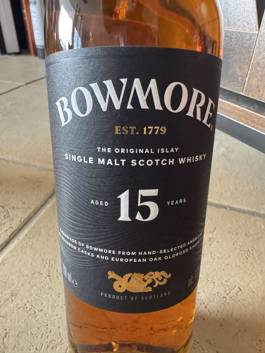 Bowmore Bevande alcoliche: Bowmore 15 Jahre Islay Single Malt 7ocl – Nuovo e nell'imballaggio originale da Hergiswil NW venduto da wert721 2