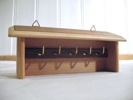 Schlüssel Ablage Holz Dach First Deko Häuschen Kästchen B)
