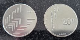20 Fr. Silber, 2 Stk.