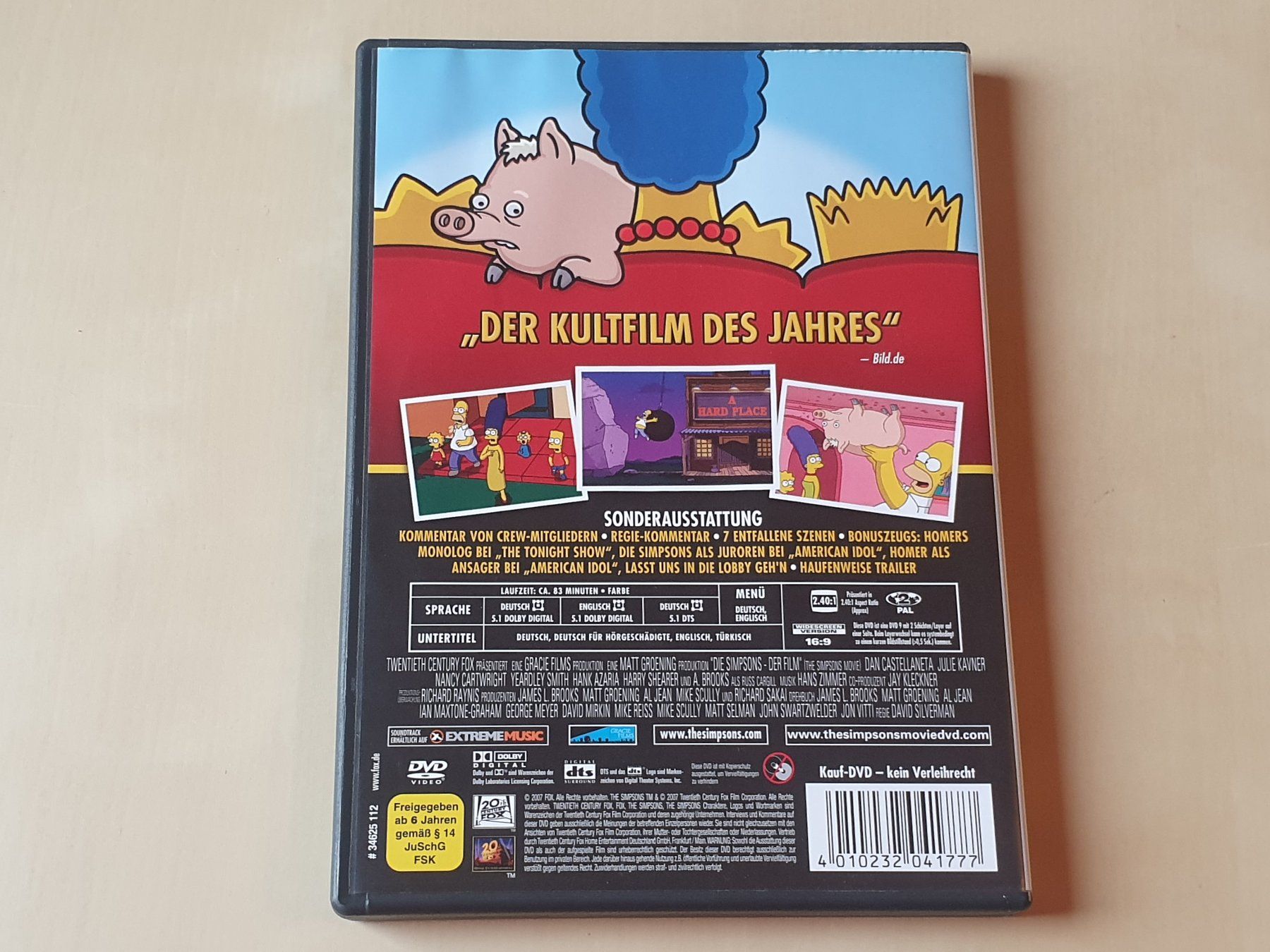 Tutti i DVDs: Die Simpsons der Film – Usato da Stansstad venduto da collectorsshop 1