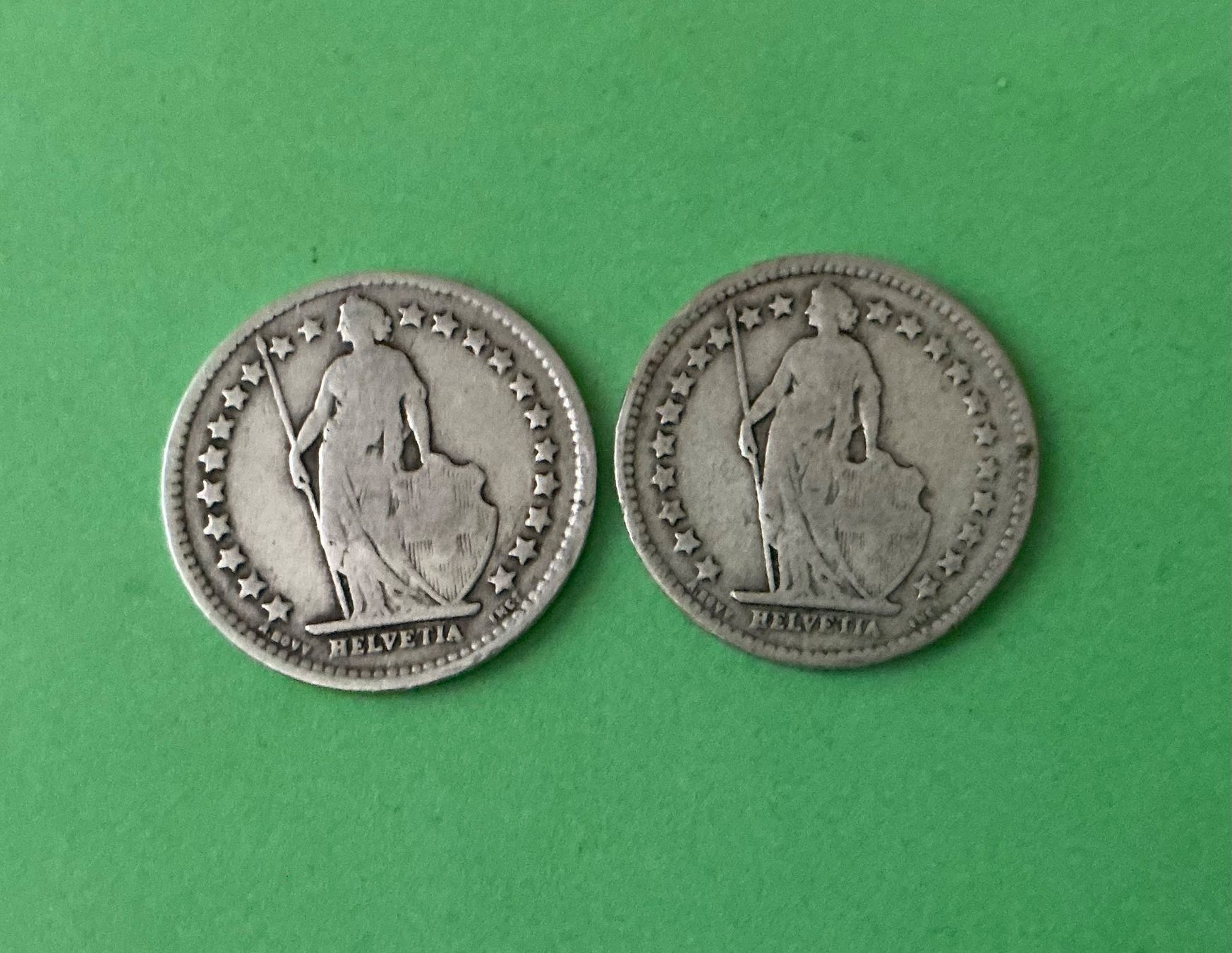 Tutti le monete: 50 Rappen Silber / 1913 + 1914 – Usato da Dübendorf venduto da Troll_88 1