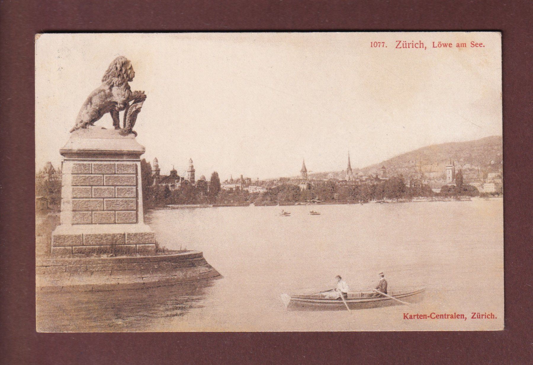 Cartes postales: ZÜRICH - Löwe - Boot - 1914 – D'occasion à Pully par nicecards-shop